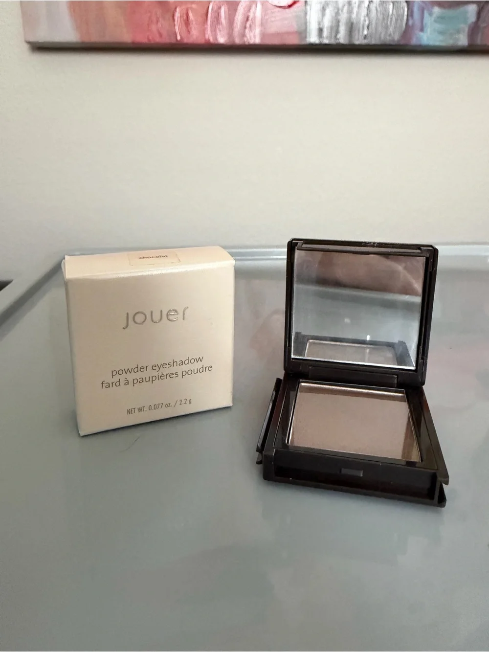 Jouer Powder Eyeshadow Chocolate Neutral Brown Taupe Compact Box Discontinued
